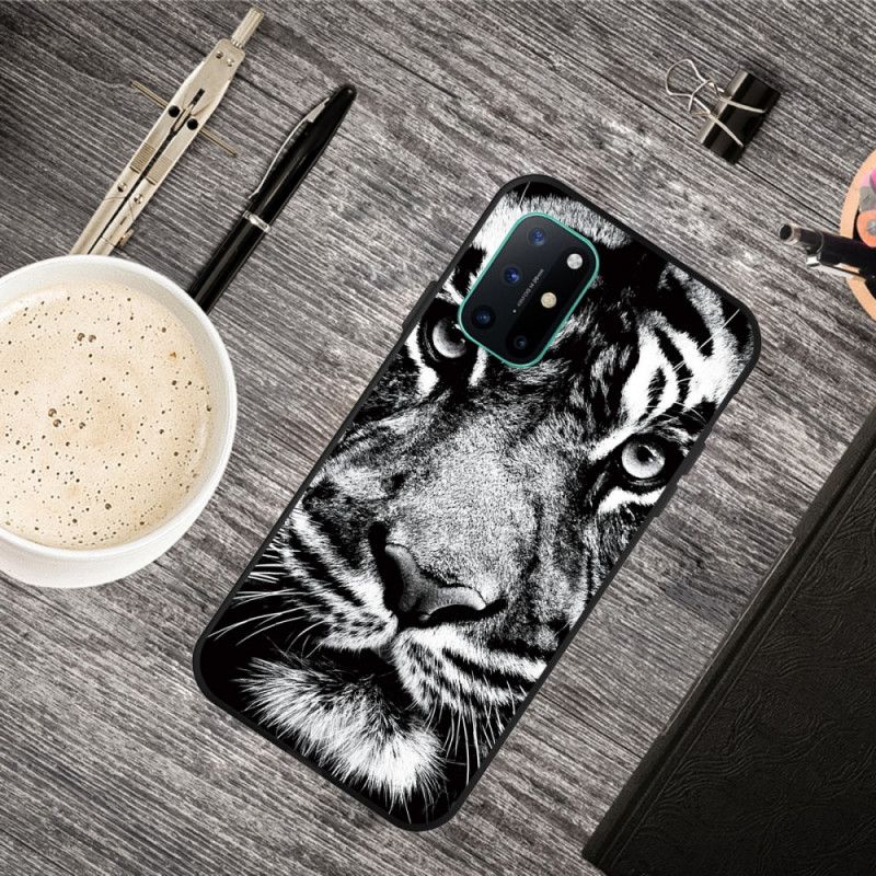 Skal OnePlus 8T Svartvit Tiger