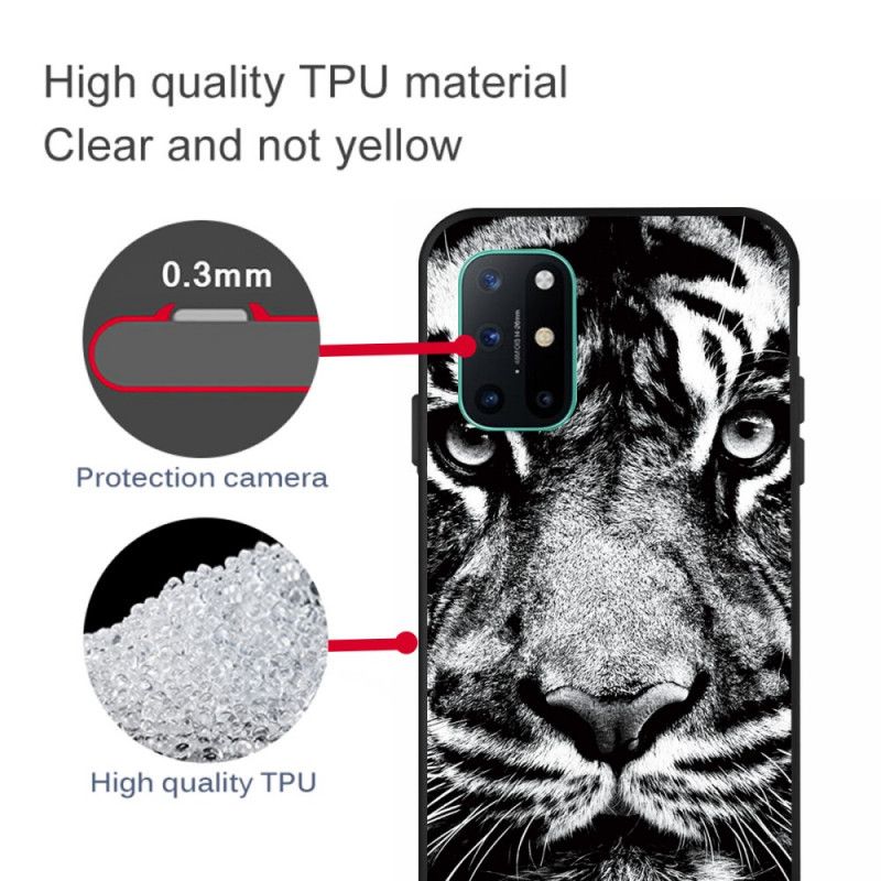 Skal OnePlus 8T Svartvit Tiger