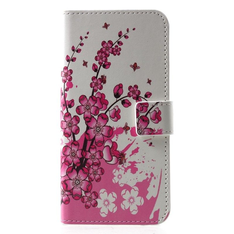 Fodral Huawei P30 Rose Tropiska Blommor