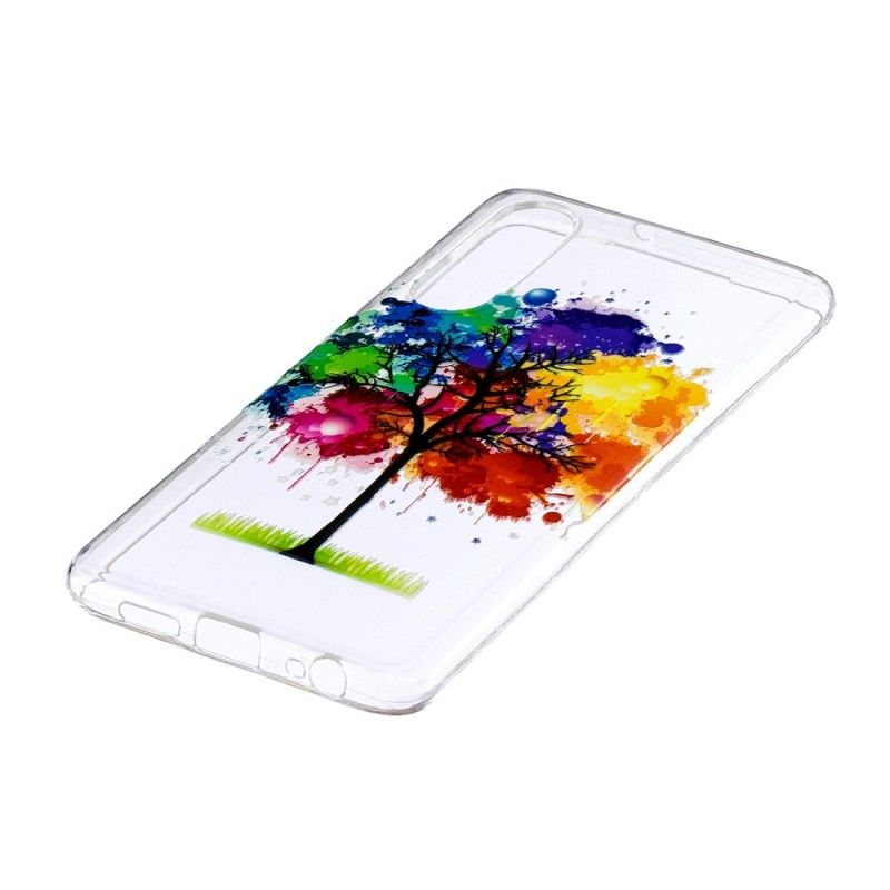 Skal Huawei P30 Mobilskal Transparent Akvarell Träd