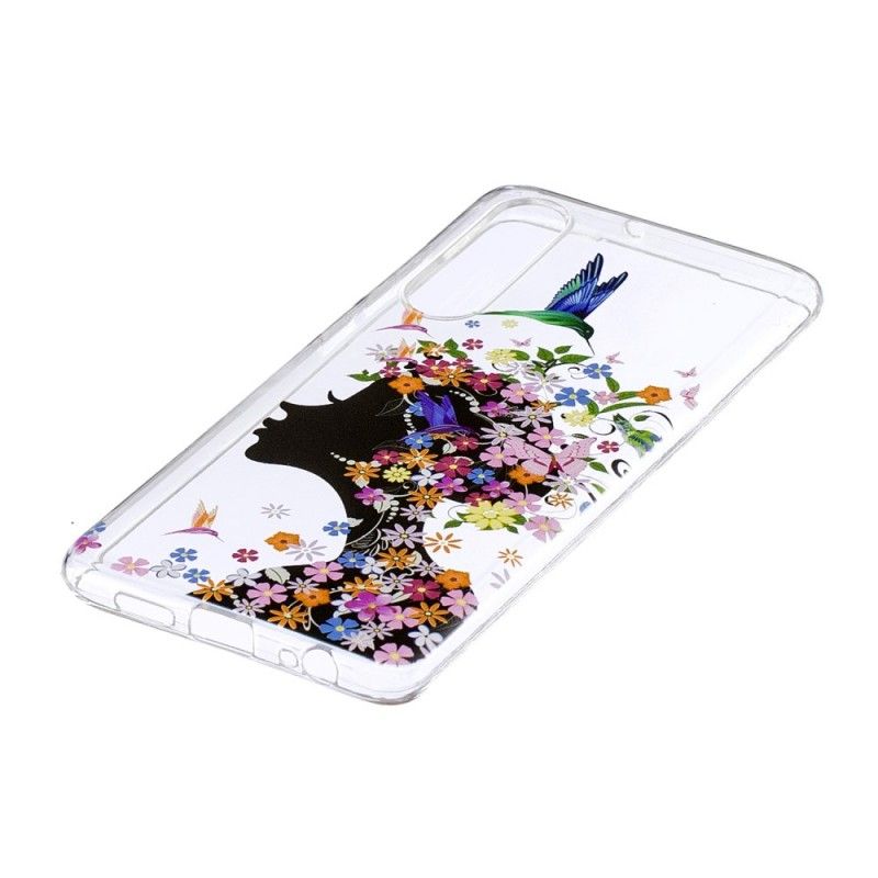 Skal Huawei P30 Transparent Blommflicka