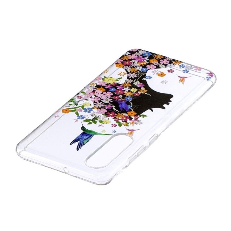 Skal Huawei P30 Transparent Blommflicka