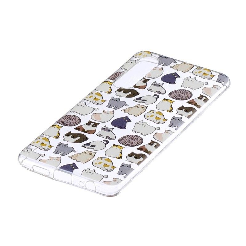 Skal Huawei P30 Transparent Flera Katter