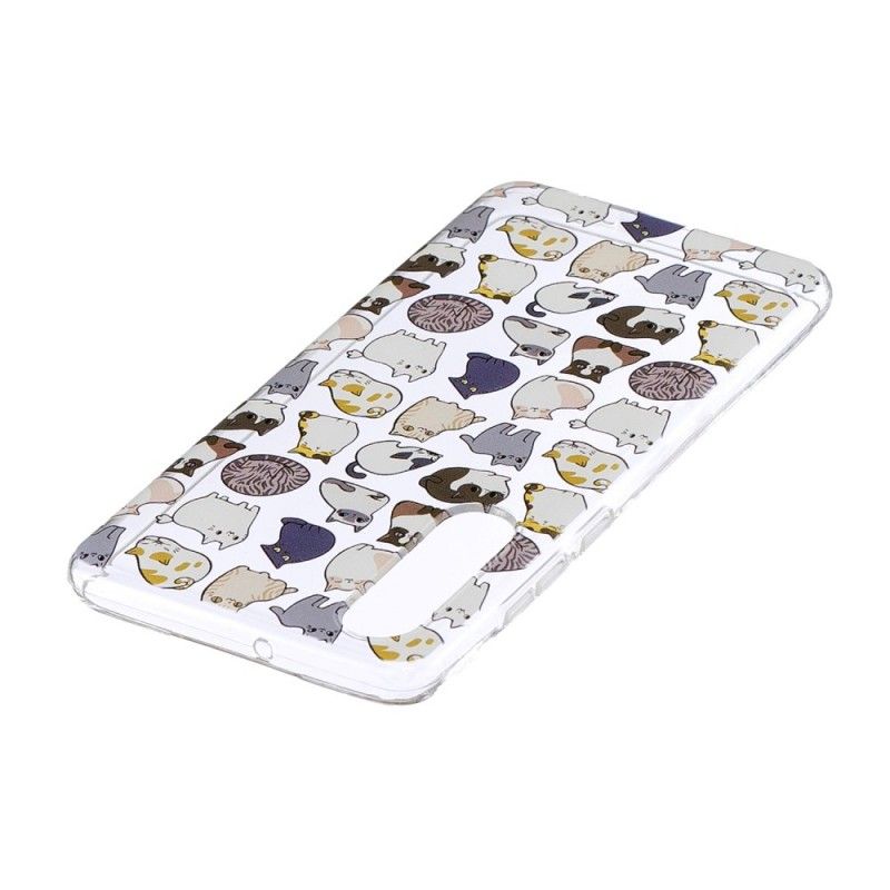 Skal Huawei P30 Transparent Flera Katter