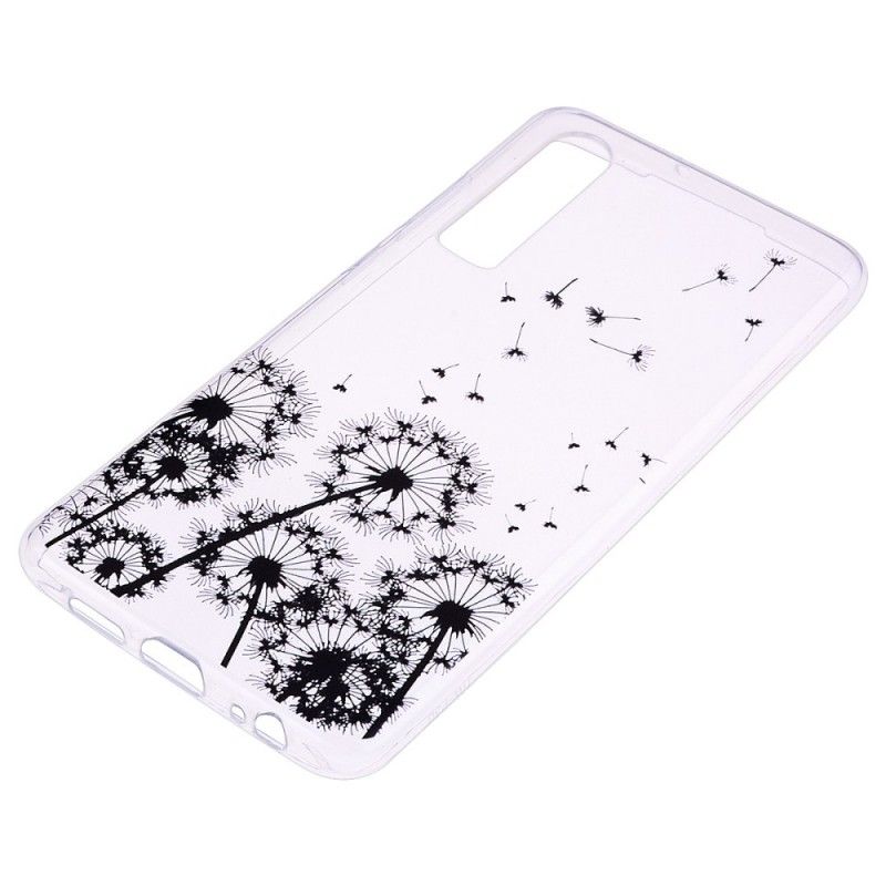 Skal Huawei P30 Transparenta Svarta Maskrosor