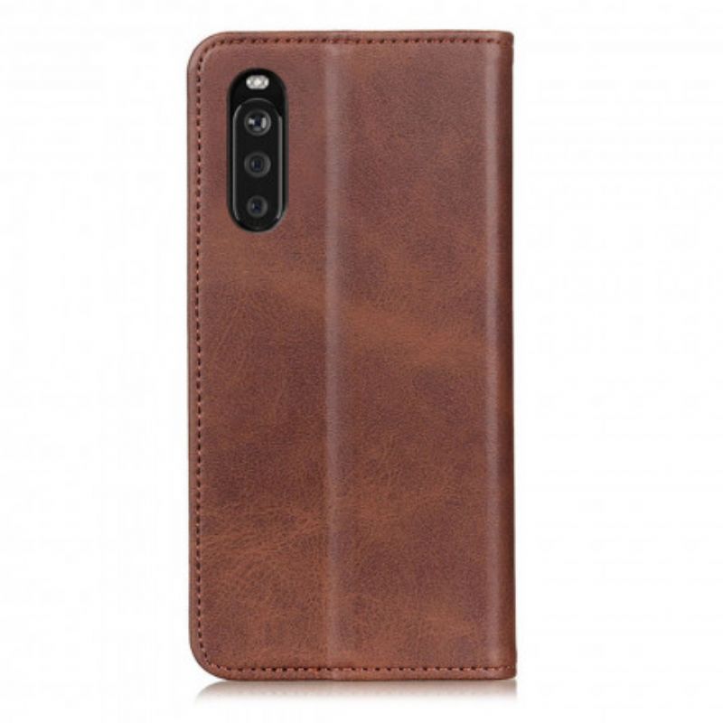 Folio-fodral Sony Xperia 10 Iii Split Leather Elegance