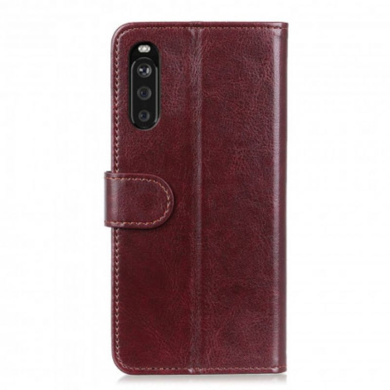 Skyddsfodral Sony Xperia 10 Iii Faux Leather Finesse