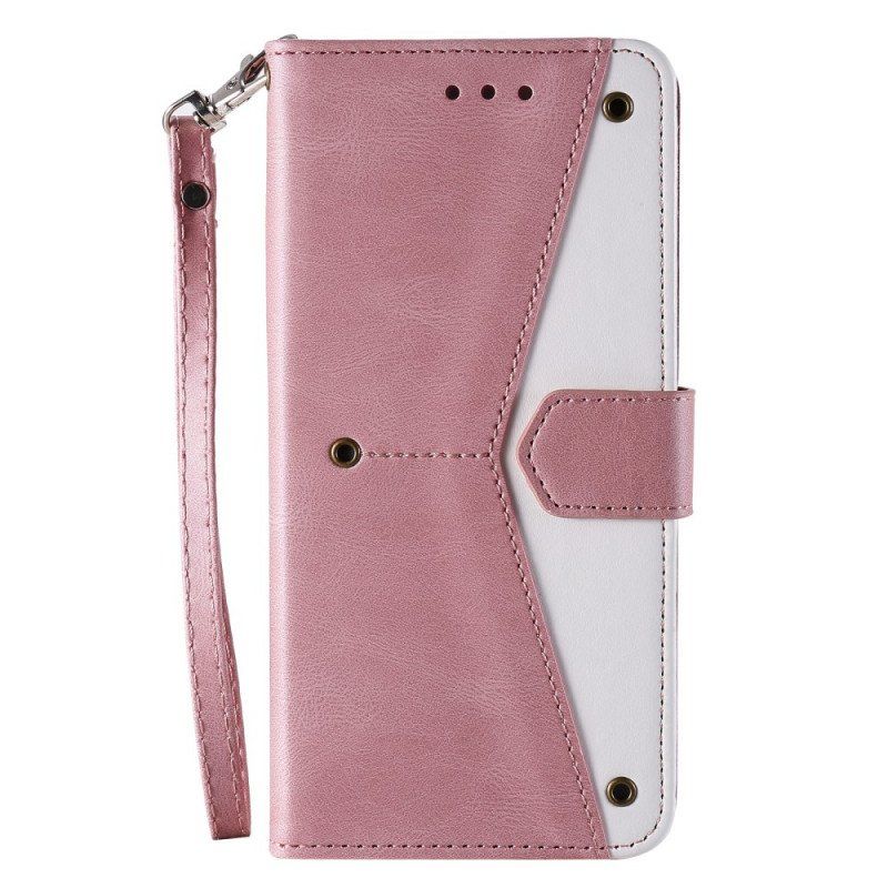 Folio-fodral Samsung Galaxy A13 Skin-touch-sömmar