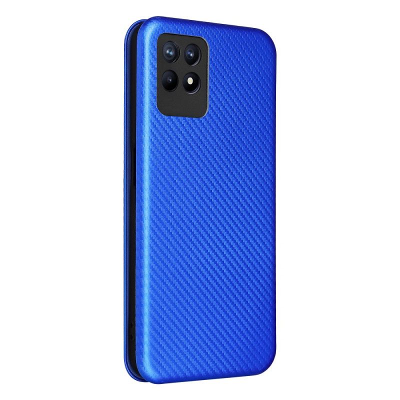 Folio-fodral Realme 8i Telefonfodral Kolfiber