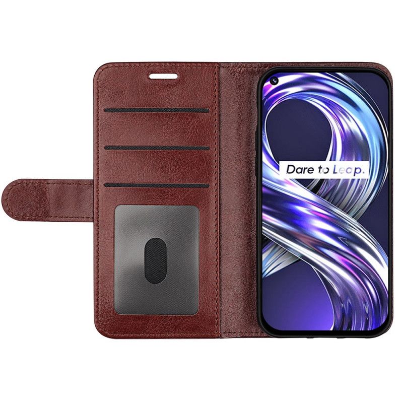 Läderfodral Realme 8i Telefonfodral Faux Leather Ultra