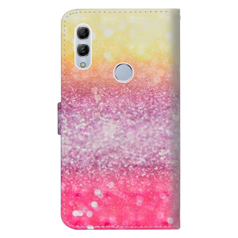 Fodral Huawei P Smart 2019 Magenta Glitter