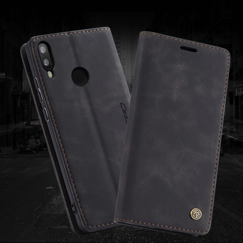 Folio-fodral Huawei P Smart 2019 Svart Läderfodral