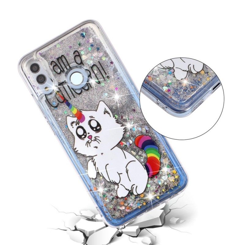 Skal Huawei P Smart 2019 Mobilskal Caticorn Glitter