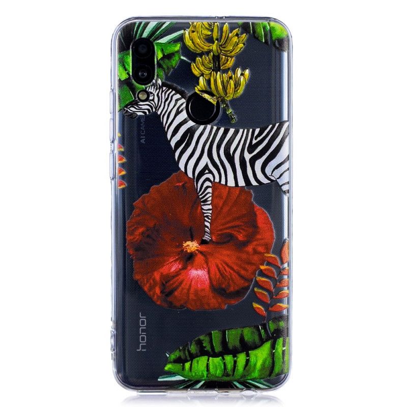 Skal Huawei P Smart 2019 Mobilskal Zebra Och Blommor