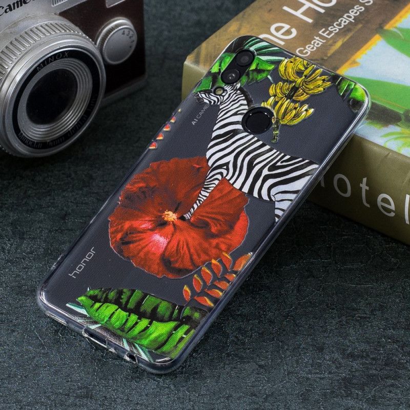 Skal Huawei P Smart 2019 Mobilskal Zebra Och Blommor