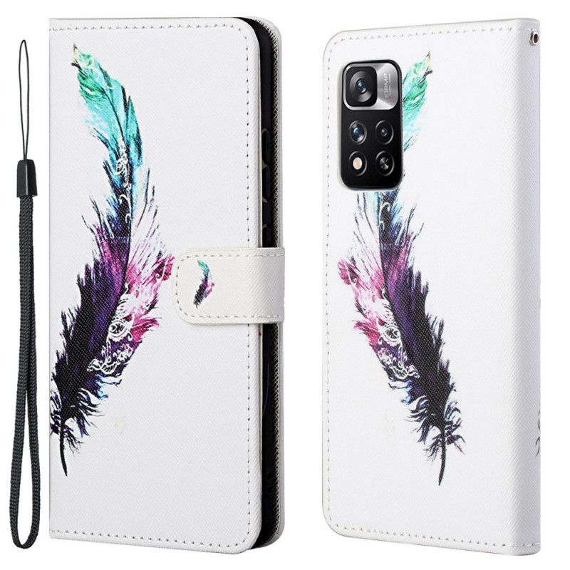 Fodral För Xiaomi Redmi Note 11 Pro / Note 11 Pro Plus Strap Feather