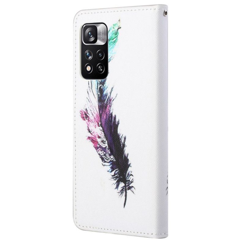 Fodral För Xiaomi Redmi Note 11 Pro / Note 11 Pro Plus Strap Feather