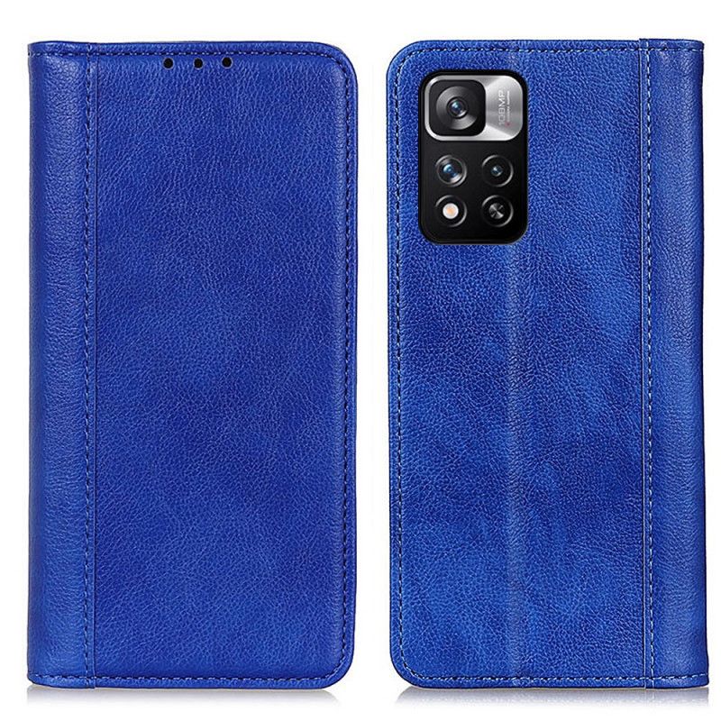 Folio-fodral Xiaomi Redmi Note 11 Pro / Note 11 Pro Plus Elegance Split Litchi Läder