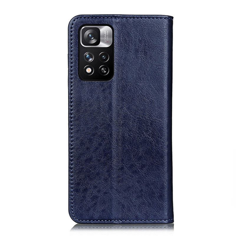 Folio-fodral Xiaomi Redmi Note 11 Pro / Note 11 Pro Plus Split Leather Texture