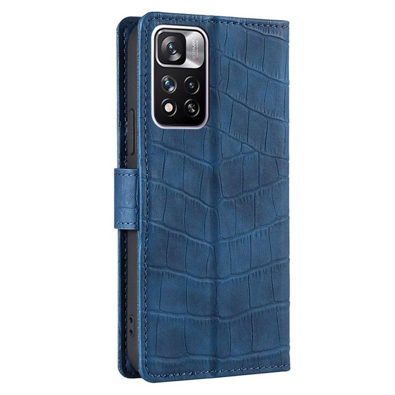 Läderskal Fodral Xiaomi Redmi Note 11 Pro / Note 11 Pro Plus Skin-touch Crocodile