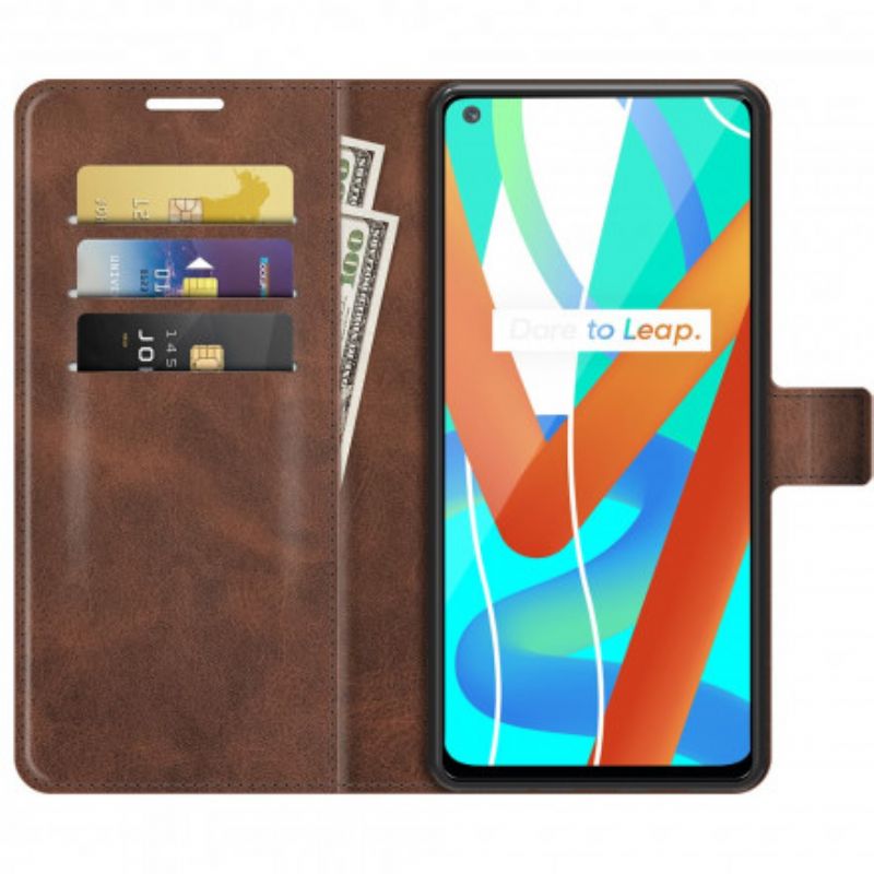 Fodral Realme 8 5g Faux Leather Slim