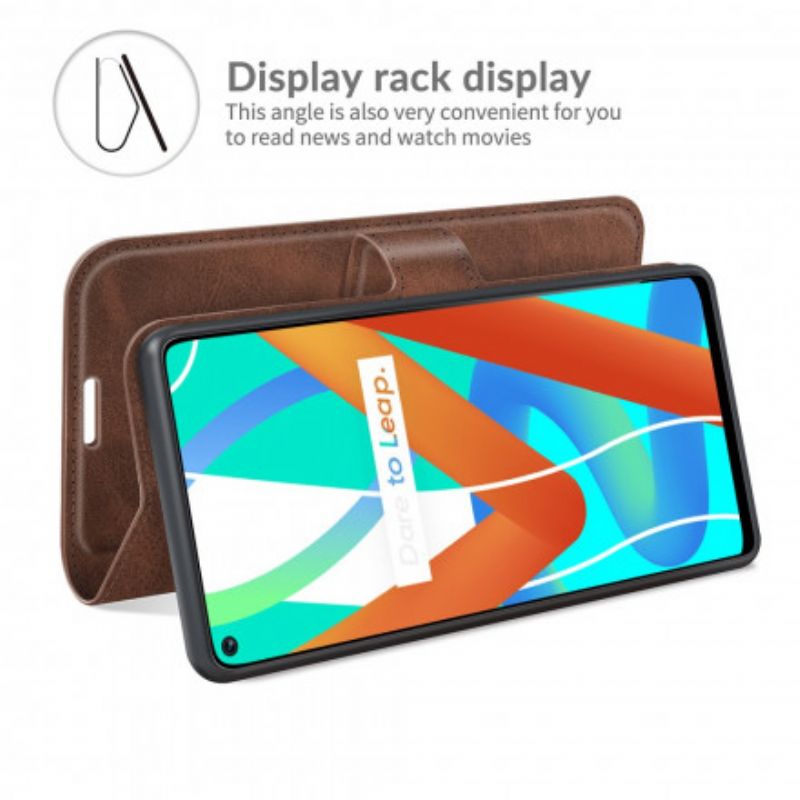 Fodral Realme 8 5g Faux Leather Slim