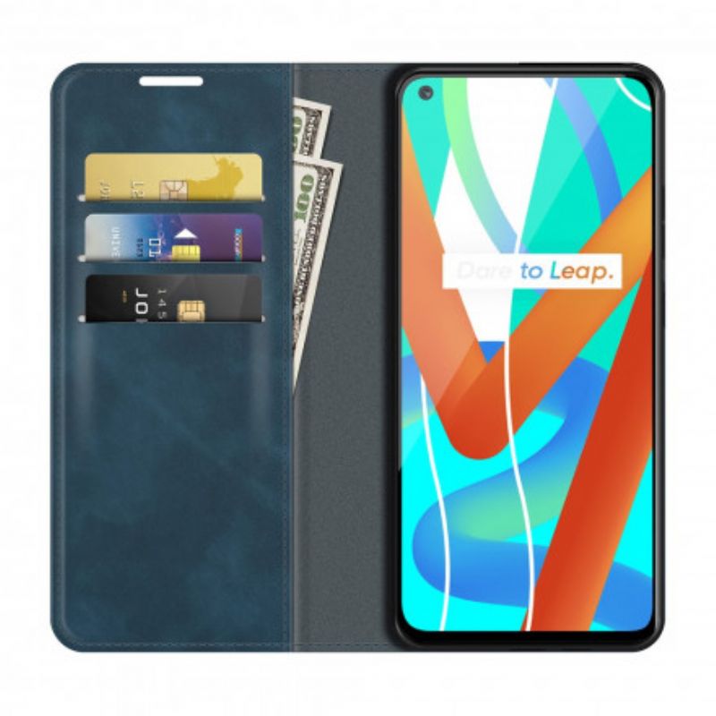 Folio-fodral För Realme 8 5g Skin-touch