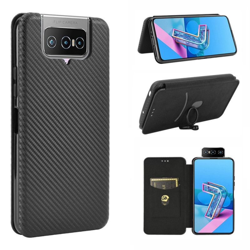 Folio-fodral Asus Zenfone 7 / 7 Pro Svart Kolsilikon