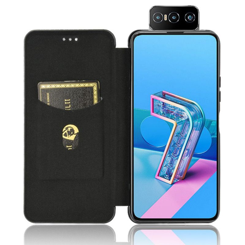 Folio-fodral Asus Zenfone 7 / 7 Pro Svart Kolsilikon