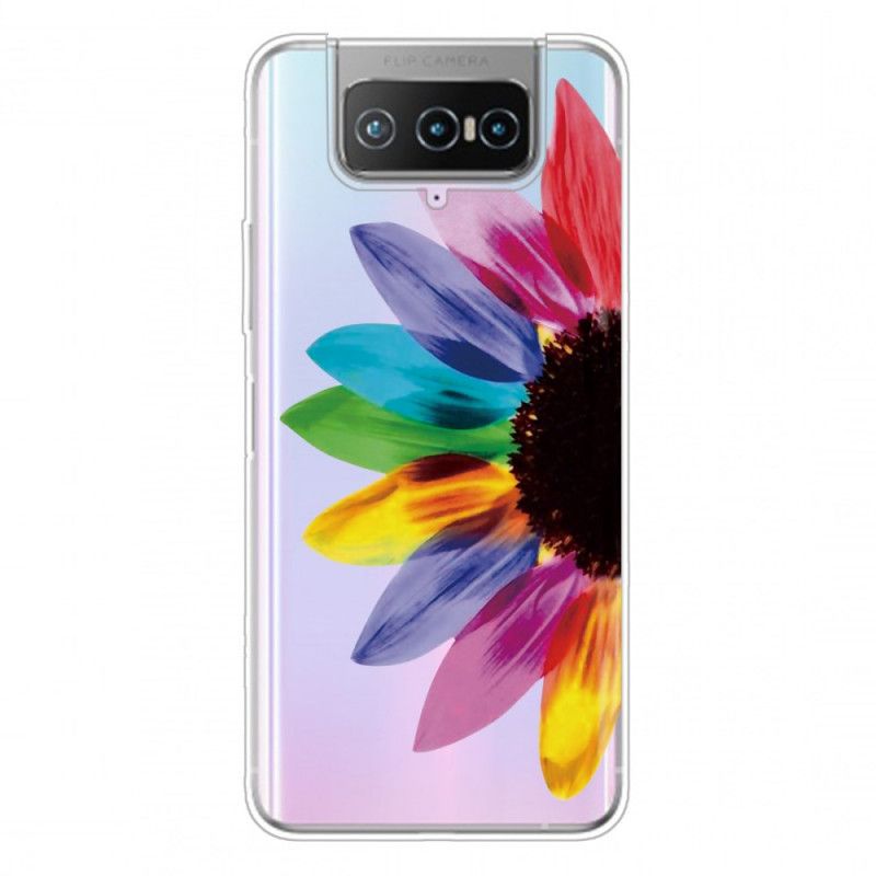 Skal Asus Zenfone 7 / 7 Pro Mobilskal Färgad Blomma