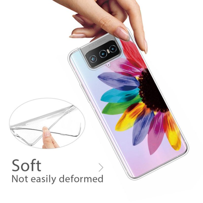 Skal Asus Zenfone 7 / 7 Pro Mobilskal Färgad Blomma