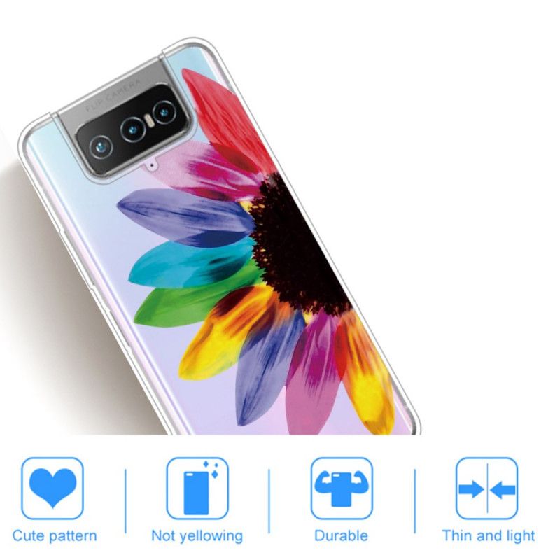 Skal Asus Zenfone 7 / 7 Pro Mobilskal Färgad Blomma