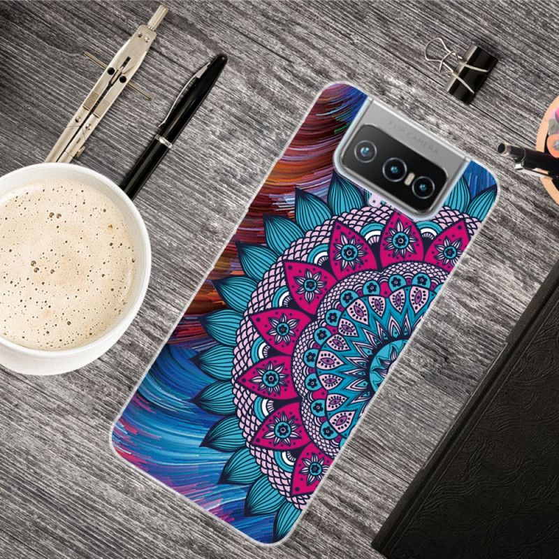 Skal Asus Zenfone 7 / 7 Pro Mobilskal Färgglad Mandala