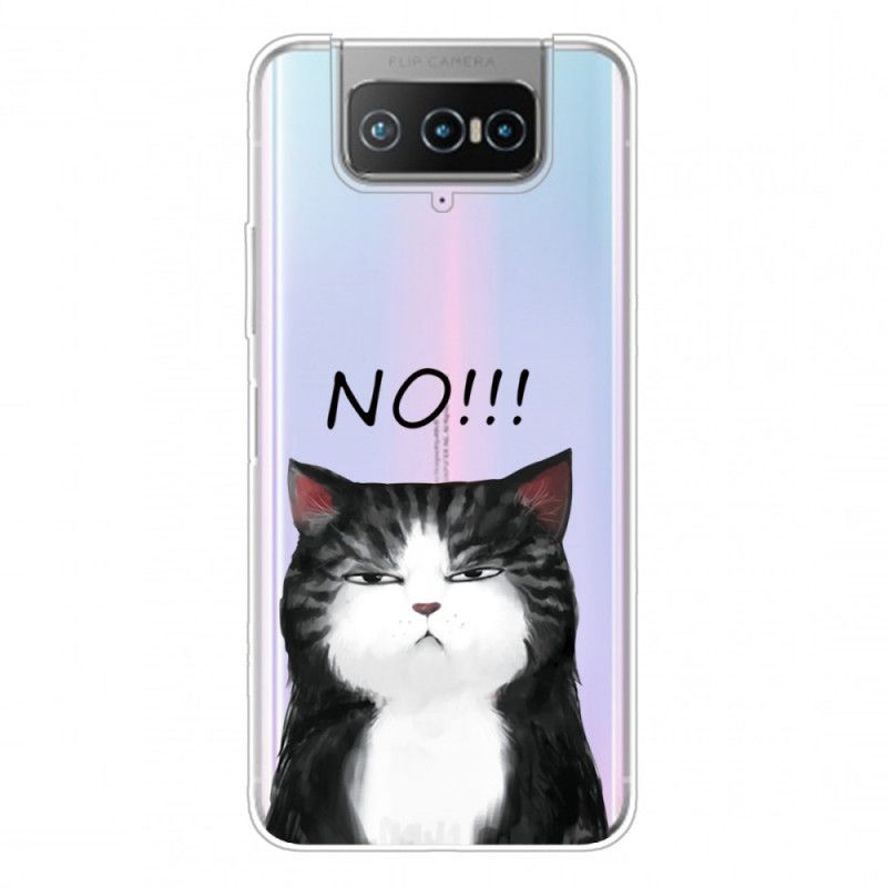 Skal Asus Zenfone 7 / 7 Pro Mobilskal Katten Som Säger Nej