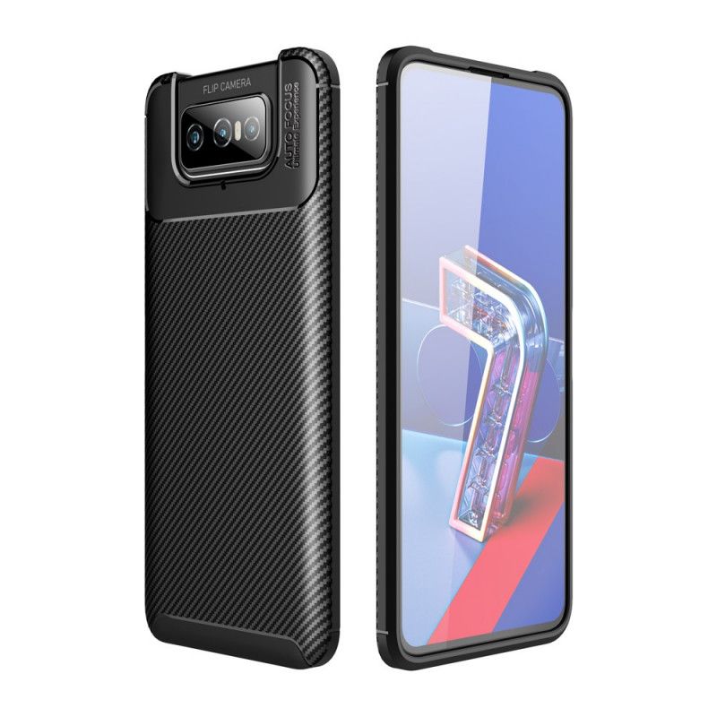 Skal Asus Zenfone 7 / 7 Pro Svart Flexibel Kolfiber