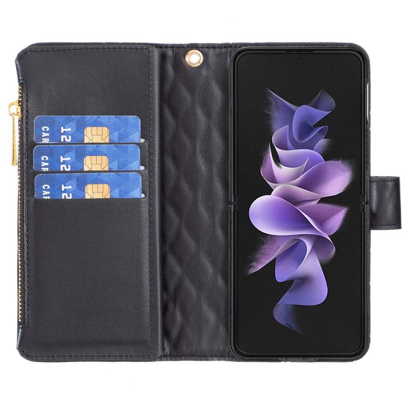 Fodral Samsung Galaxy Z Fold 5 Binfen Färgstil Quiltad