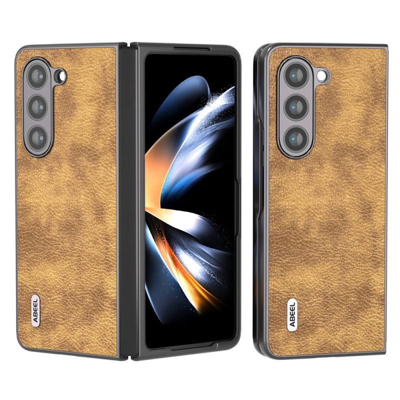 Skal Samsung Galaxy Z Fold 5 Litchi Konstläder Abeel