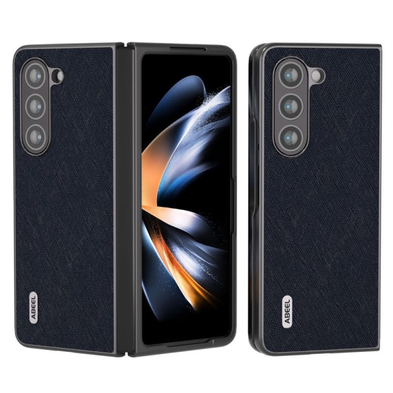 Skal Samsung Galaxy Z Fold 5 Telefonfodral Äkta Abeel Vävt Läder