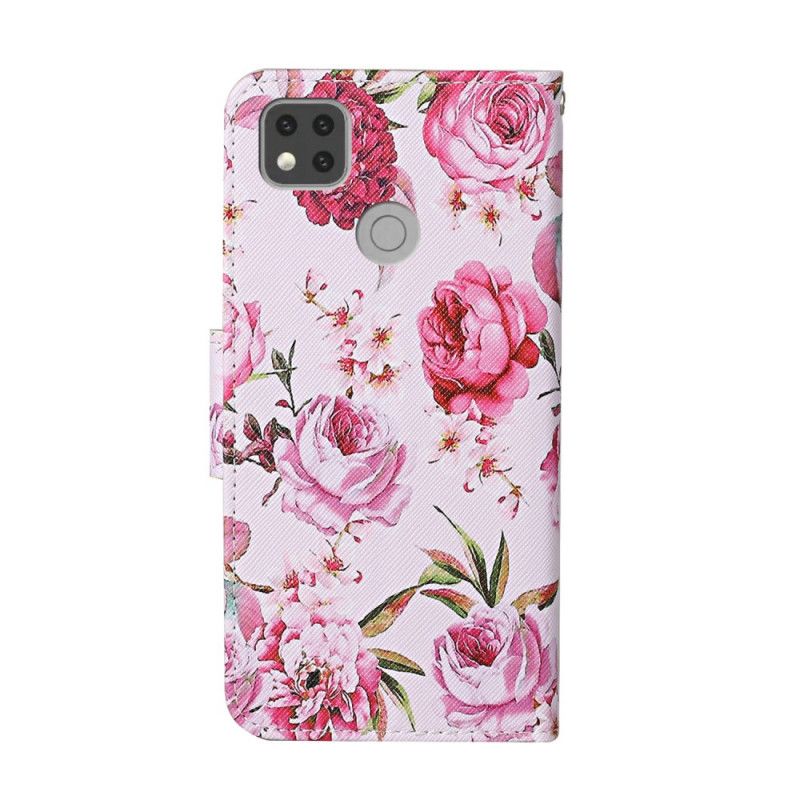 Fodral Xiaomi Redmi 9C Retro Frihetsblommor