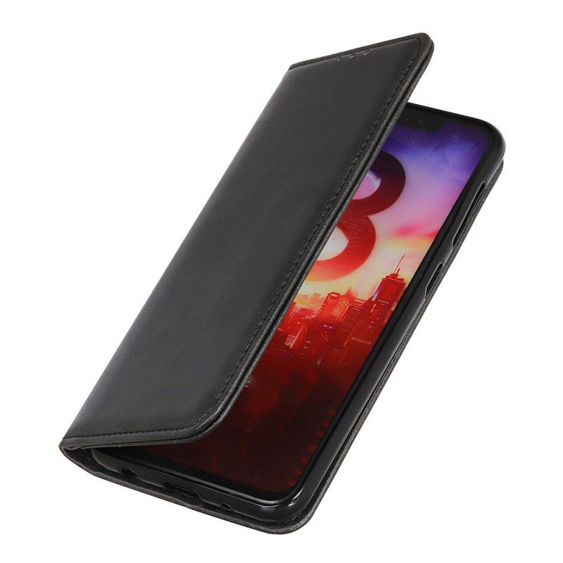 Folio-fodral för Xiaomi Redmi 9C Svart Delat Läder