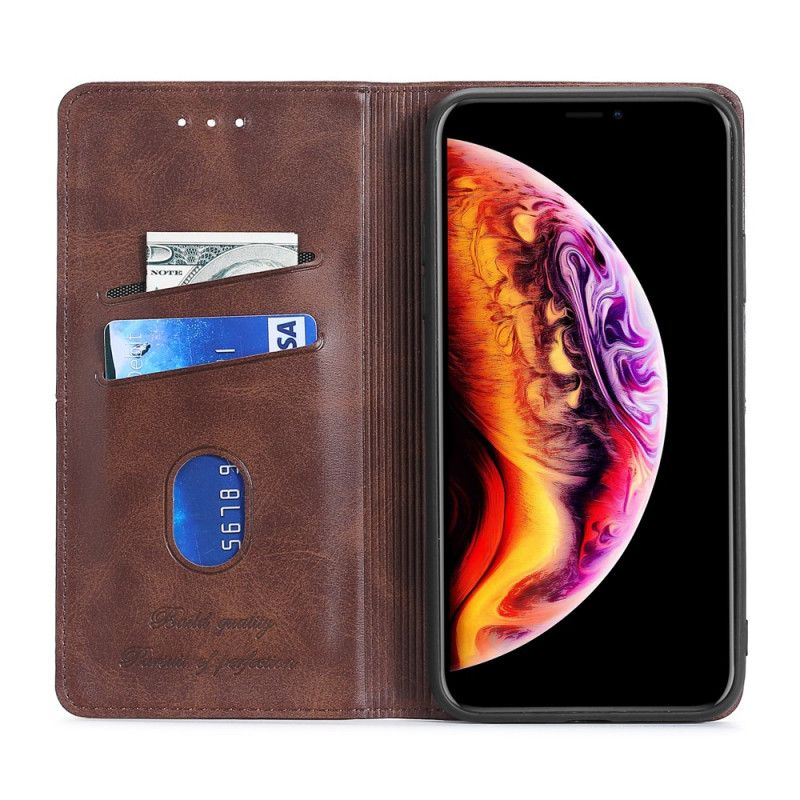 Folio-fodral Xiaomi Redmi 9C Svart Couture Läder Stil