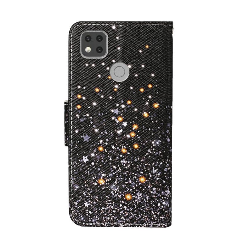 Läderskal Xiaomi Redmi 9C Glittergradient