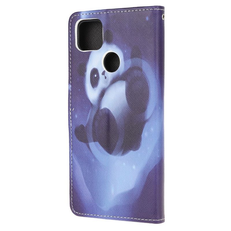 Läderskal Xiaomi Redmi 9C Pandautrymme Med Rem