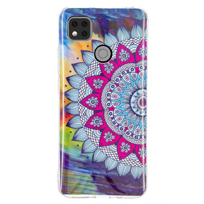 Skal för Xiaomi Redmi 9C Fluorescerande Mandala