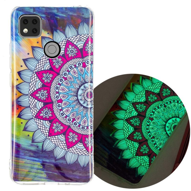 Skal för Xiaomi Redmi 9C Fluorescerande Mandala