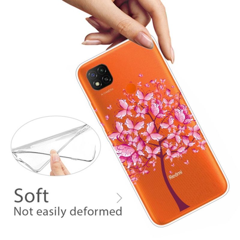 Skal för Xiaomi Redmi 9C Rosa Trädtopp