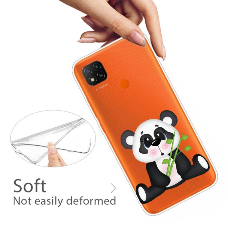 Skal för Xiaomi Redmi 9C Transparent Ledsen Panda