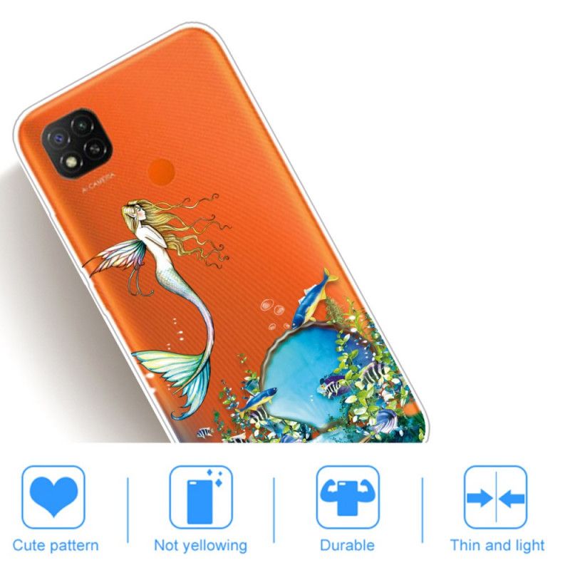 Skal Xiaomi Redmi 9C Mobilskal Blå Siren