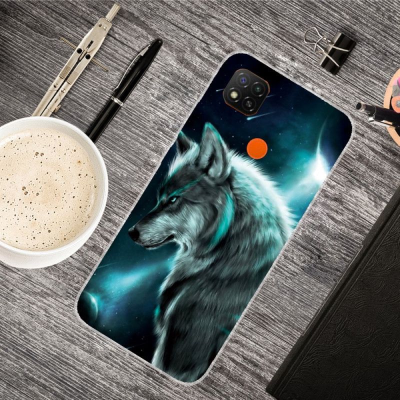 Skal Xiaomi Redmi 9C Mobilskal Kunglig Varg