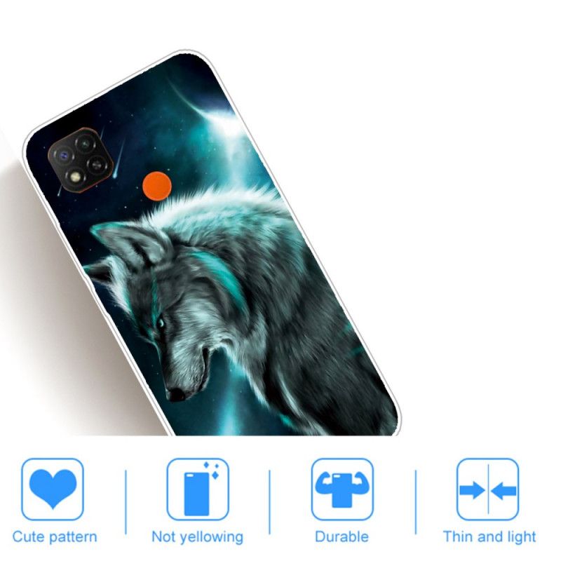 Skal Xiaomi Redmi 9C Mobilskal Kunglig Varg